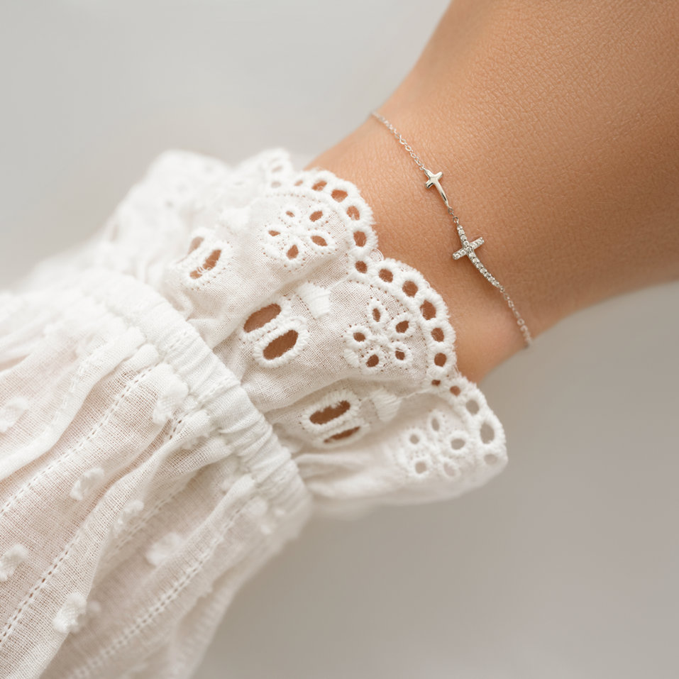 Náramek s diamanty Crosselle