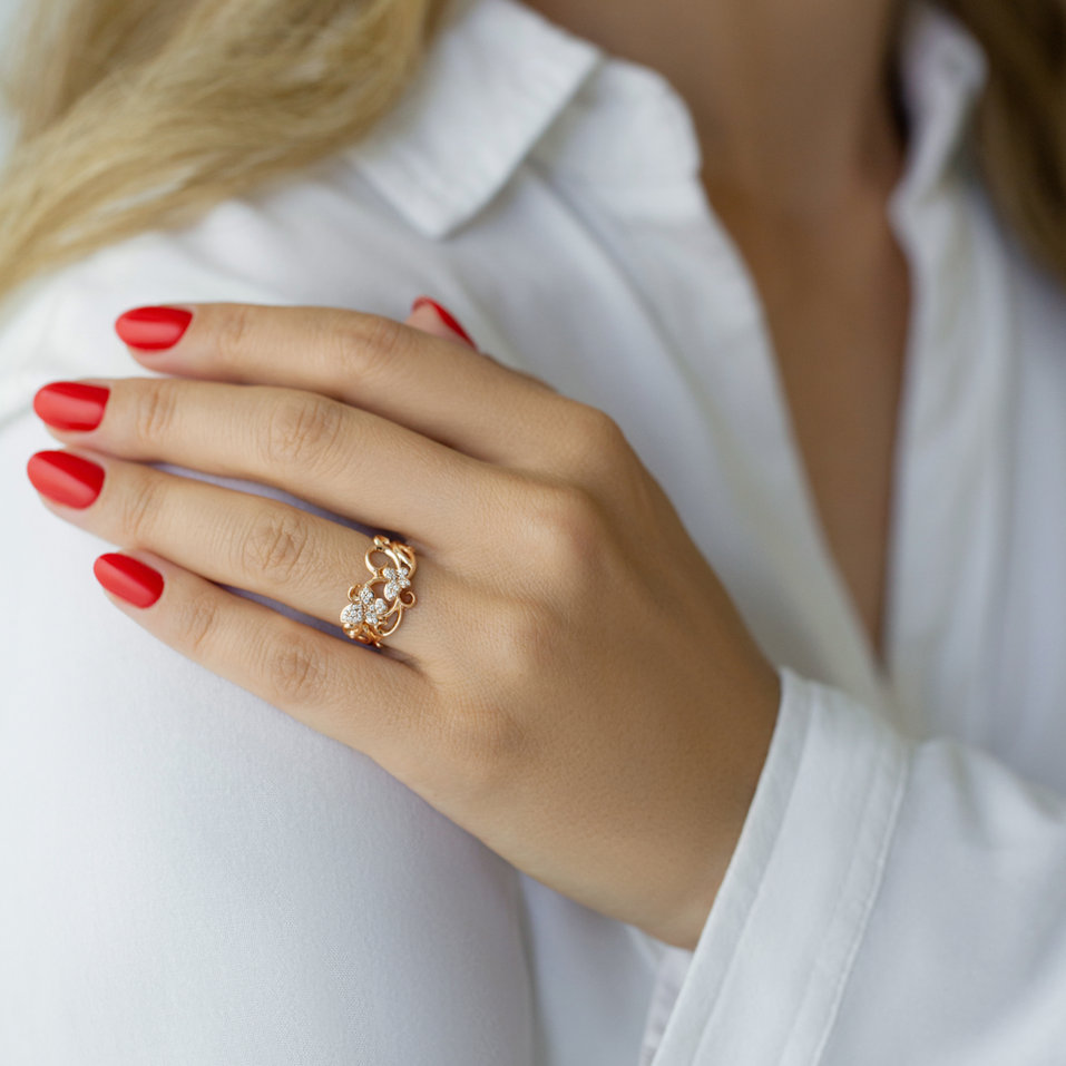 Prsten s diamanty Kamala