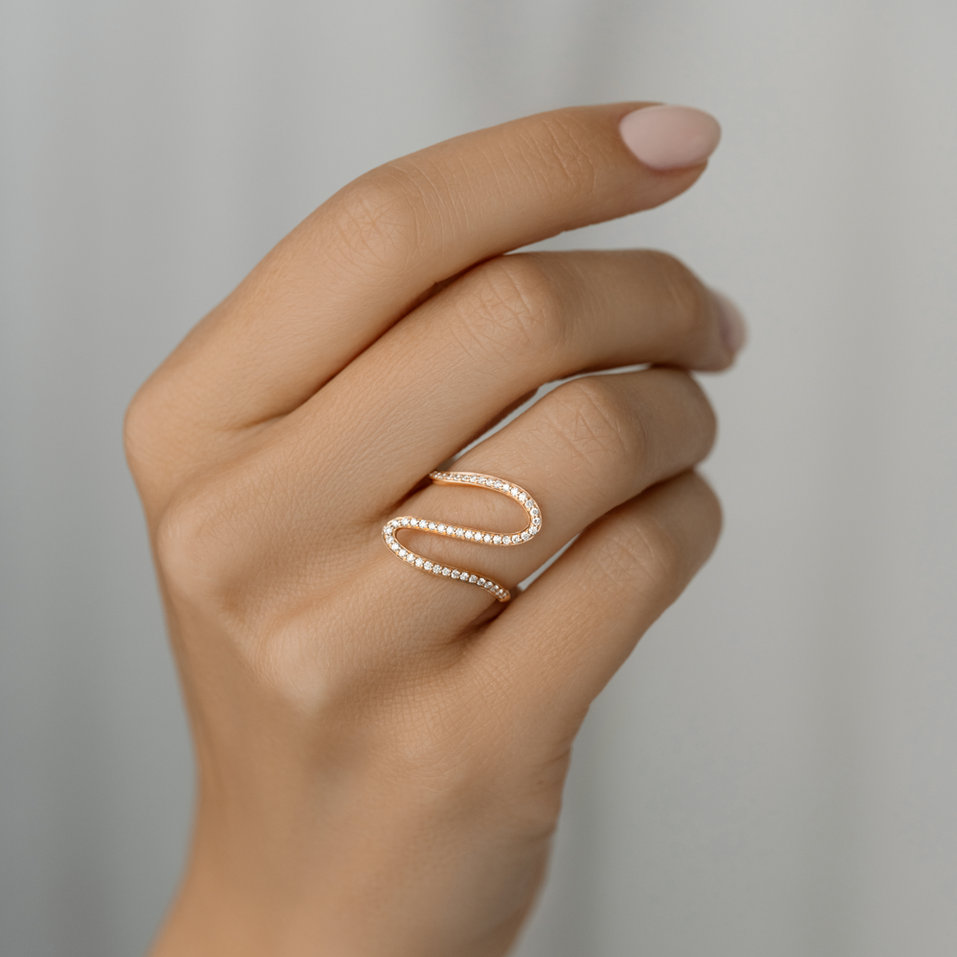 Prsten s diamanty Simple