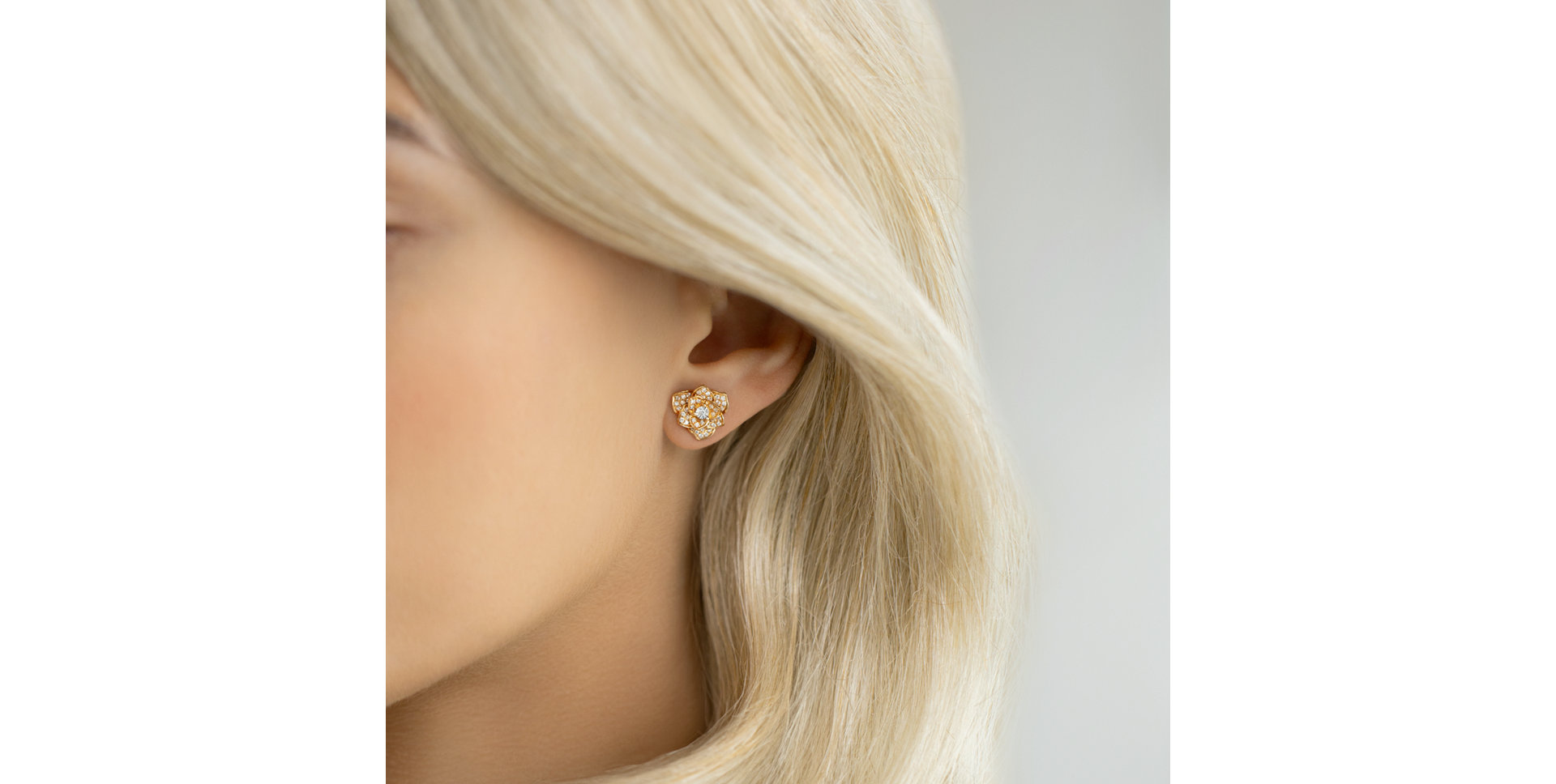 Náušnice s diamanty Heavenly Flower