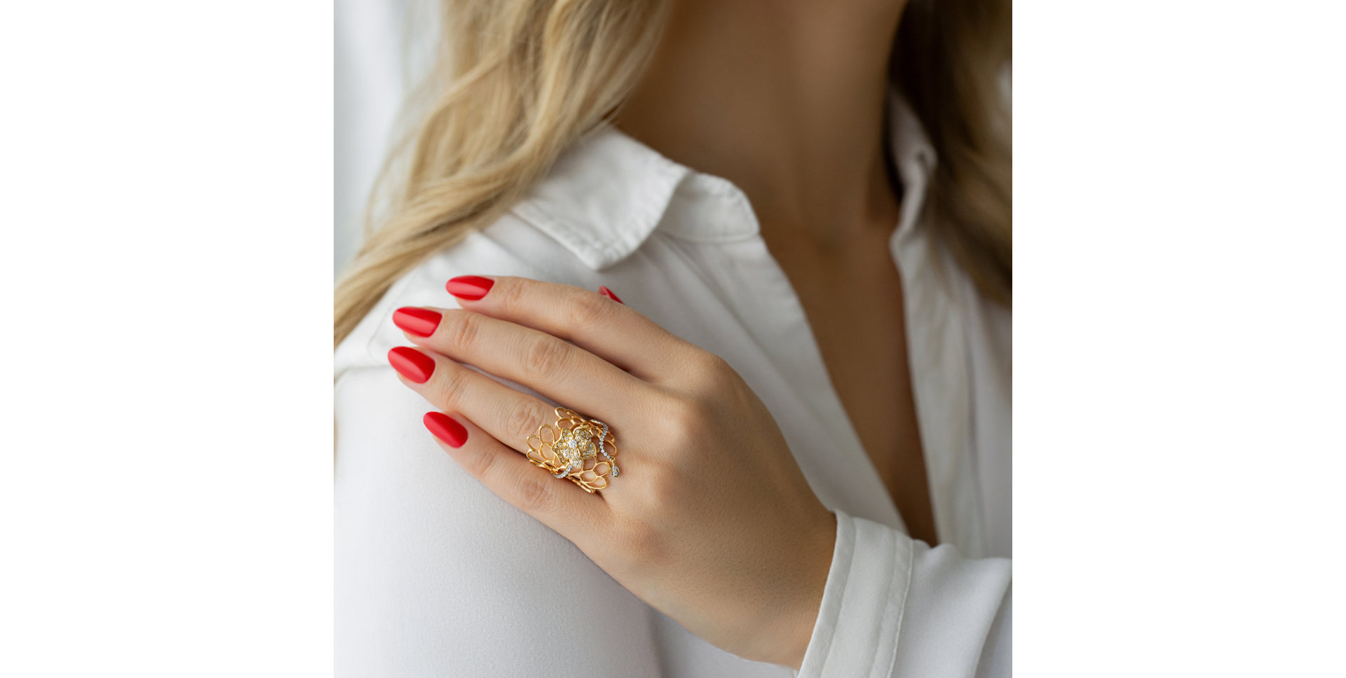 Prsten s diamanty Virgin Rose