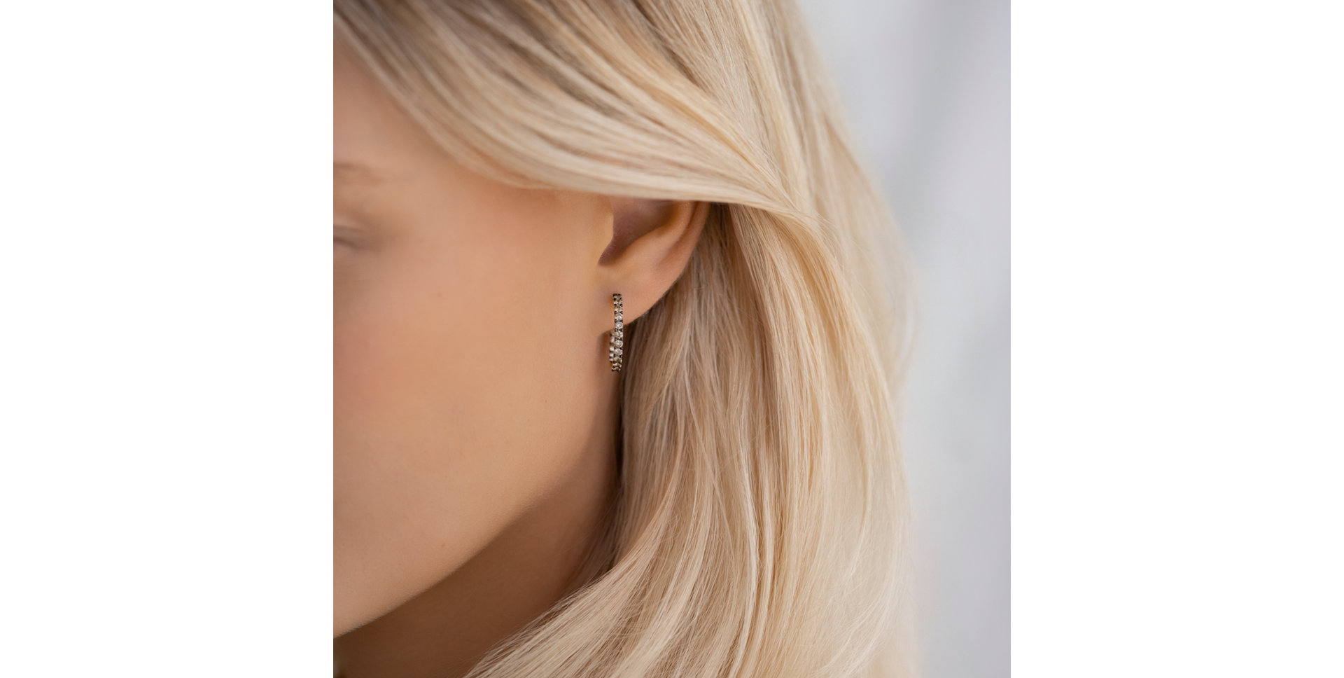 Náušnice s hnědými diamanty Fashion Creoles