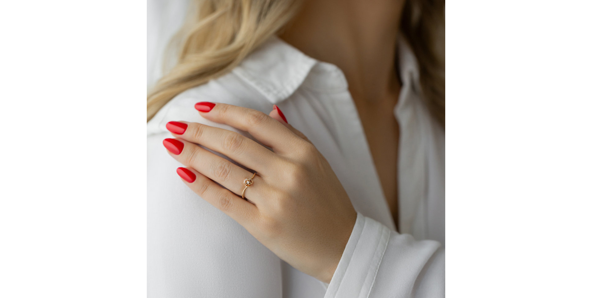 Prsten s diamanty Forgotten Pink