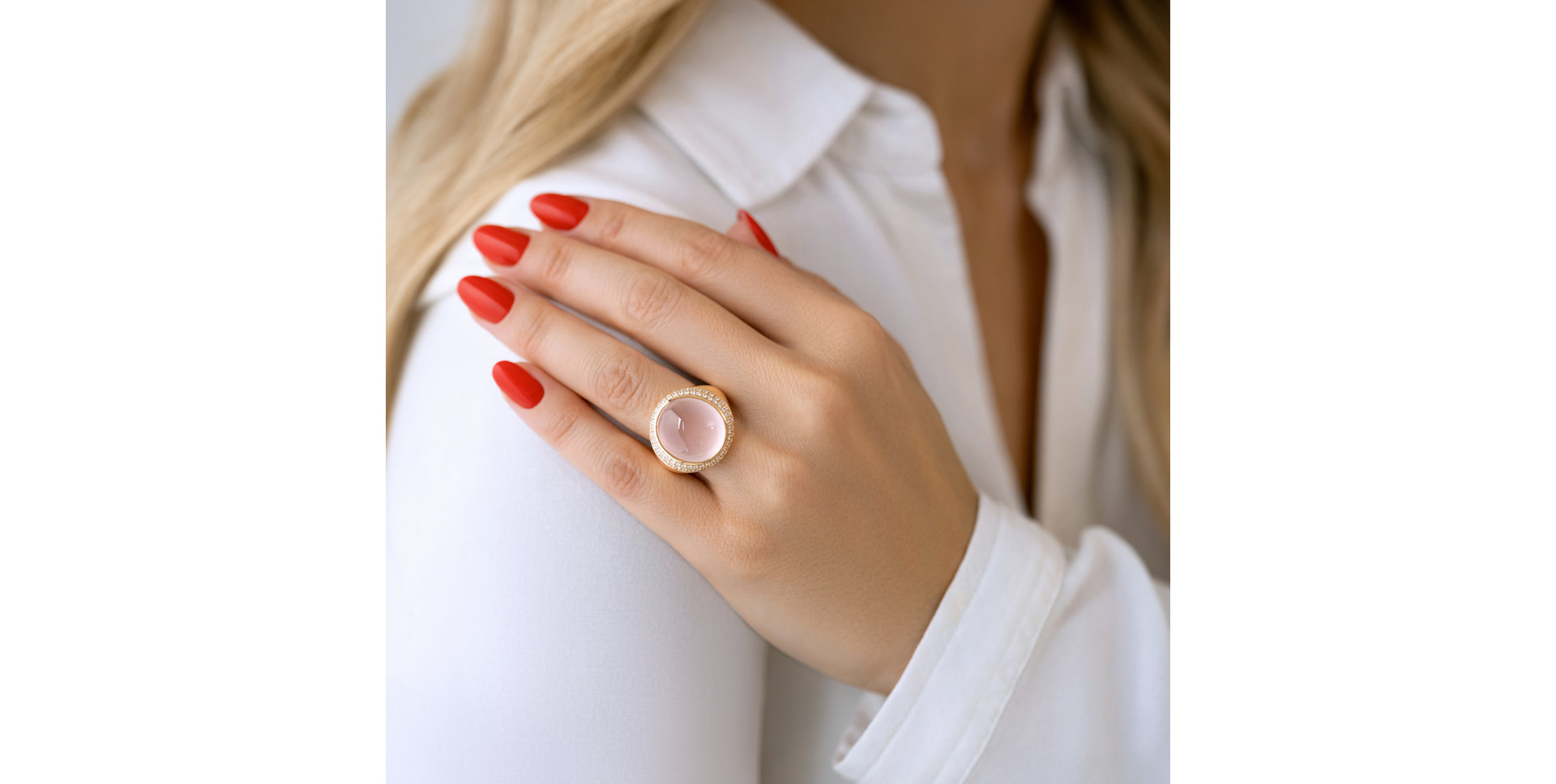 Prsten s topazem a diamanty Persephonas Devotion