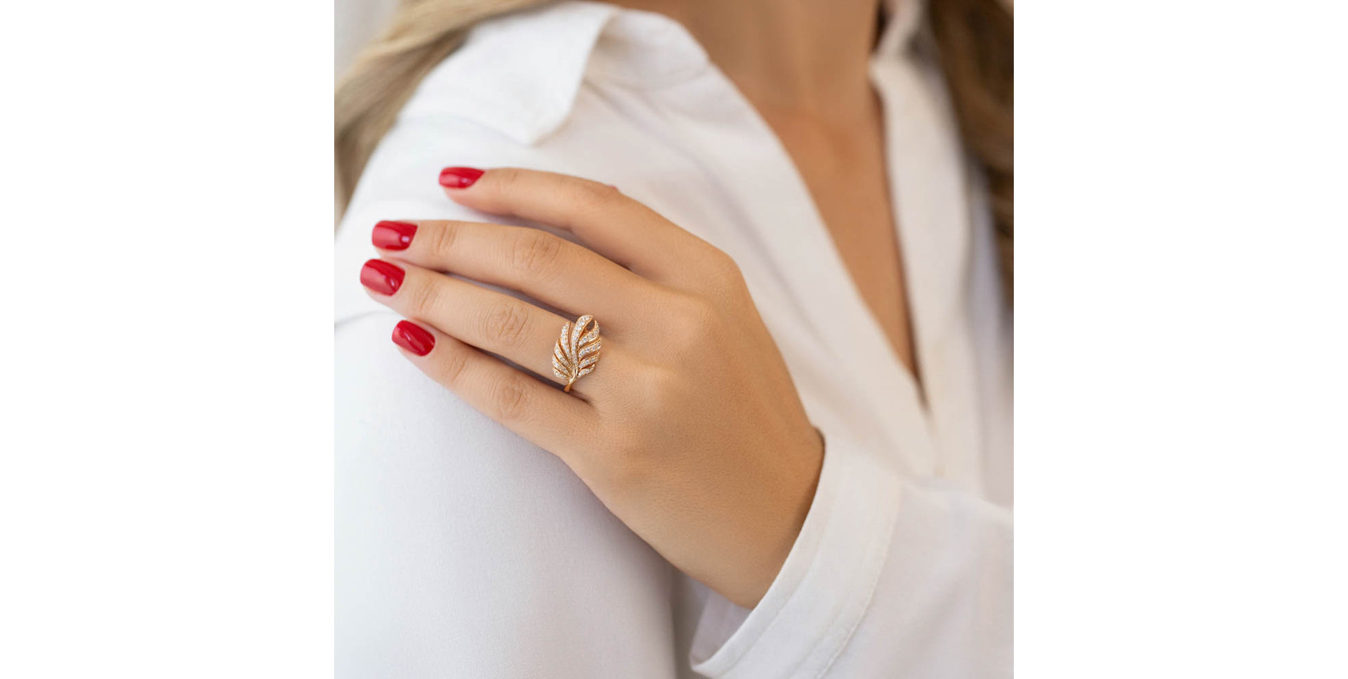 Prsten s diamanty Floral Treasure