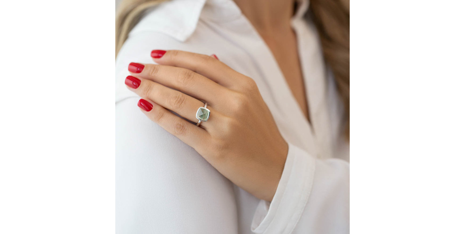 Prsten s prehnitem Mistress Temptation