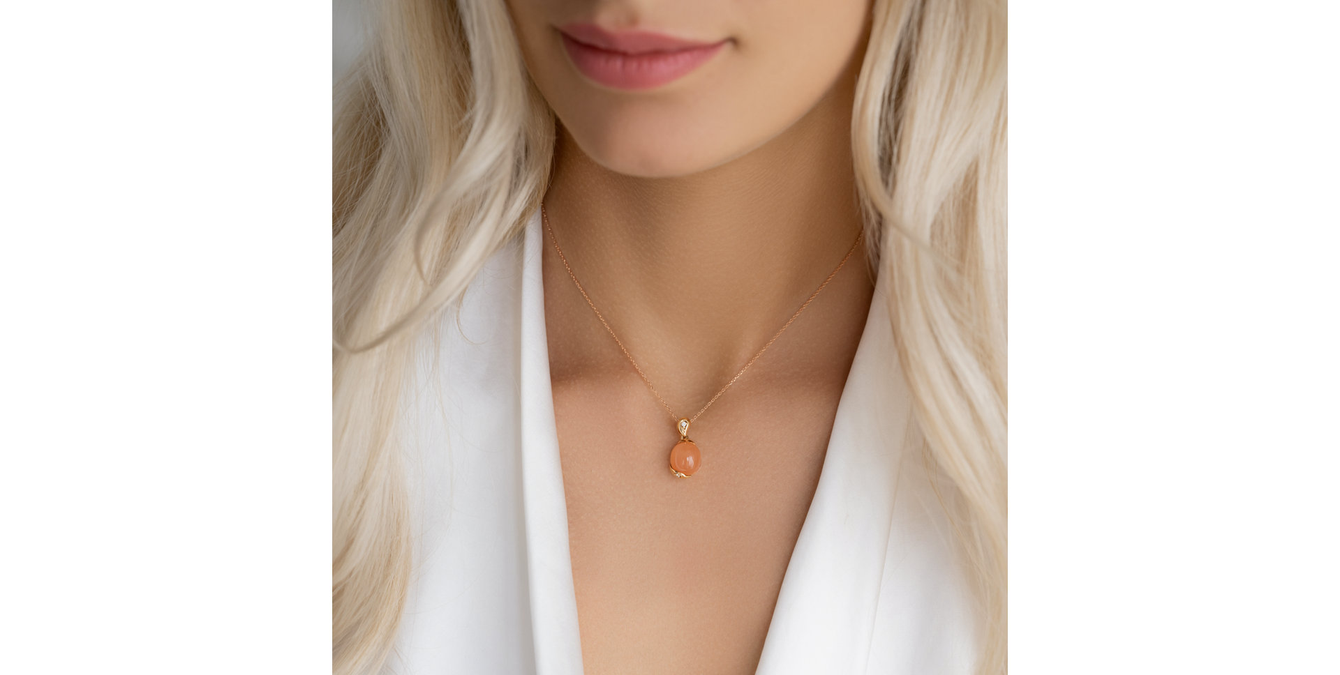 Přívěs s diamanty a měsíčním kamenem Fantasy Dawn