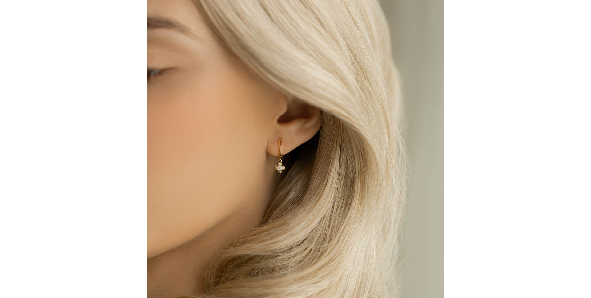 Náušnice s diamanty Brilliant Petals