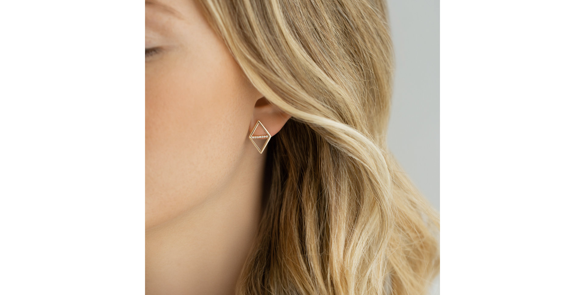 Náušnice s diamanty Harmonique