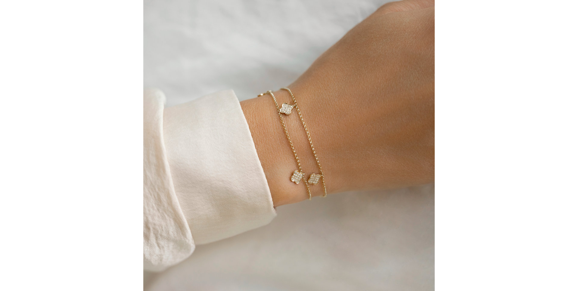 Náramek s diamanty Endless Luck