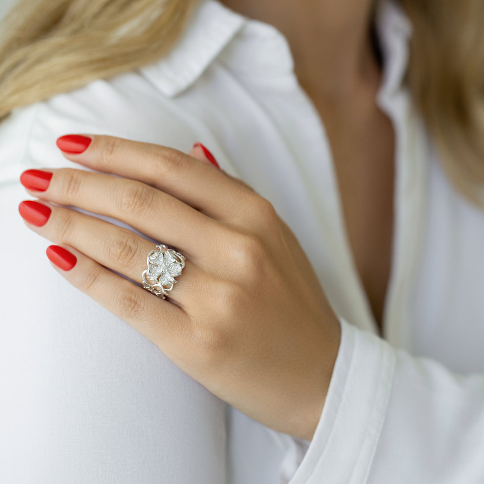 Prsten s diamanty Garden Glam