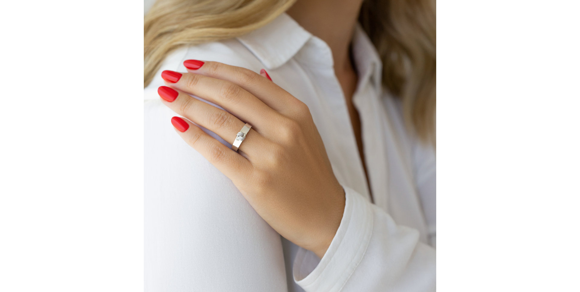 Prsten s diamanty Lonely Romance