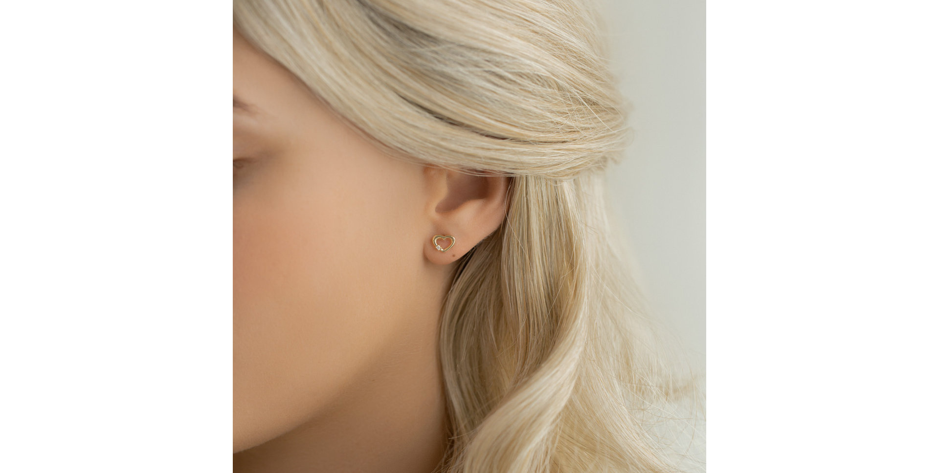 Náušnice s diamantem Simply Love