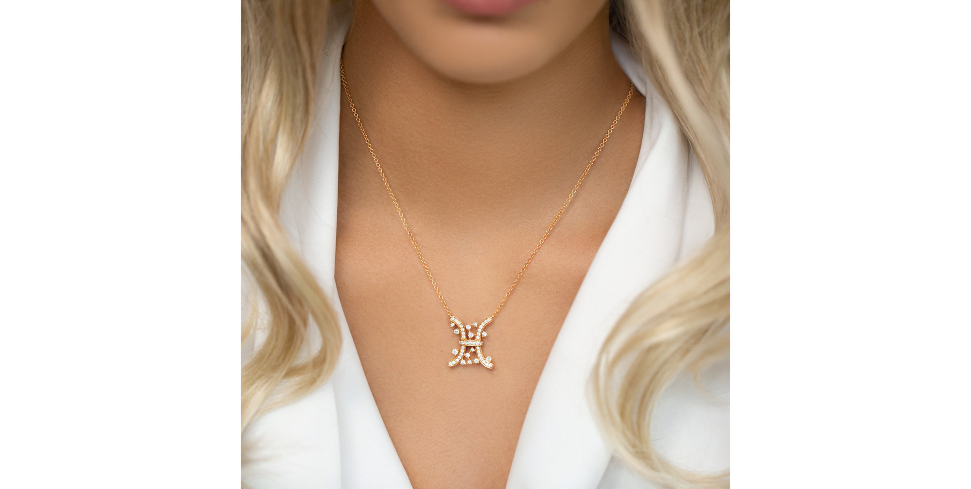 Náhrdelník s diamanty Goddess Helena