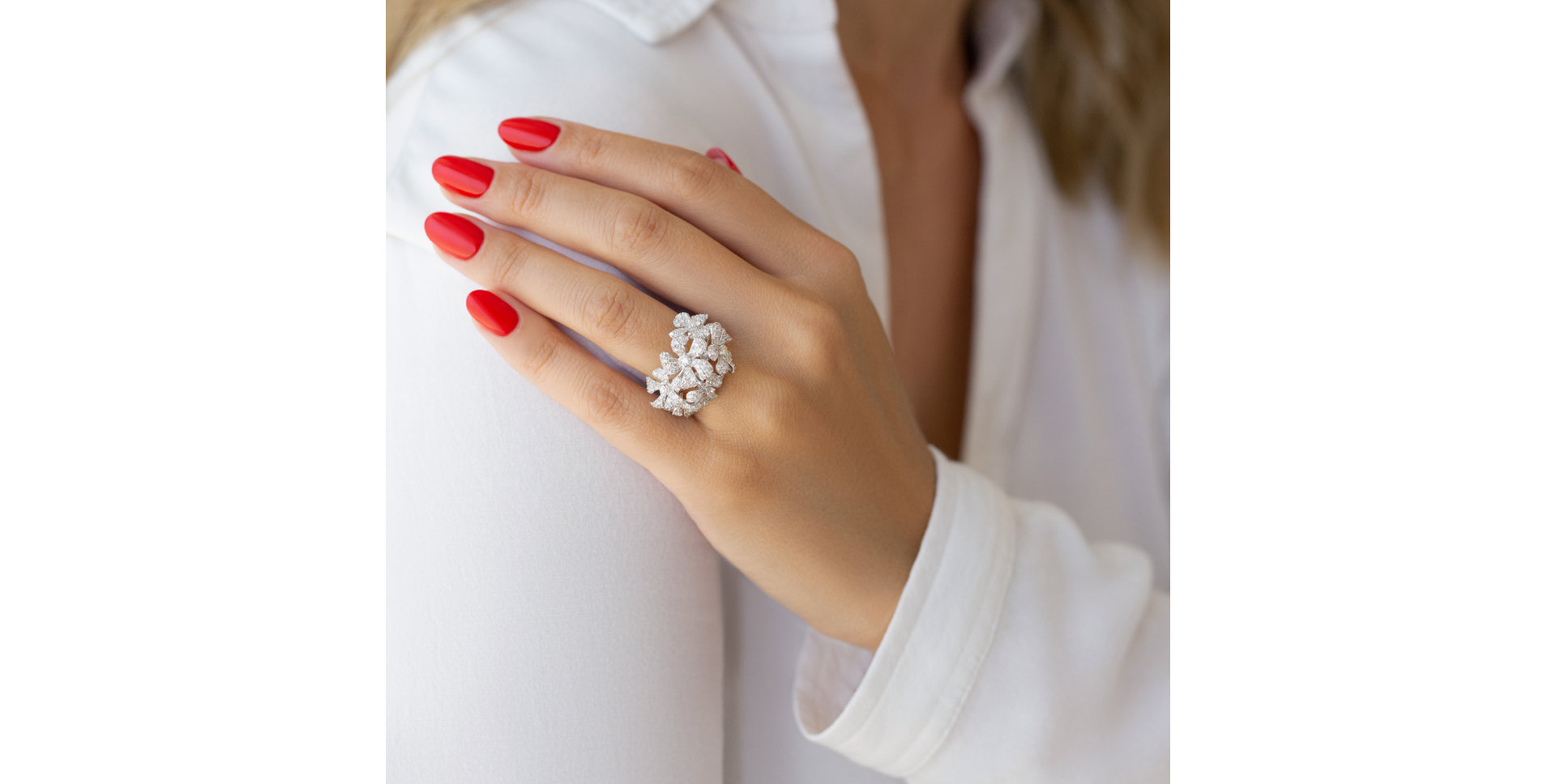 Prsten s diamanty Diamond Meadow