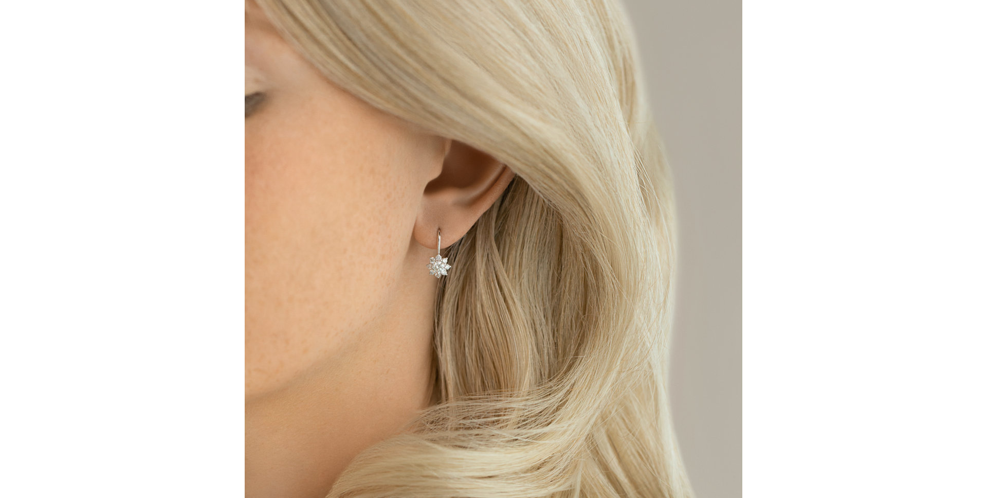 Náušnice s diamanty Snow Storm