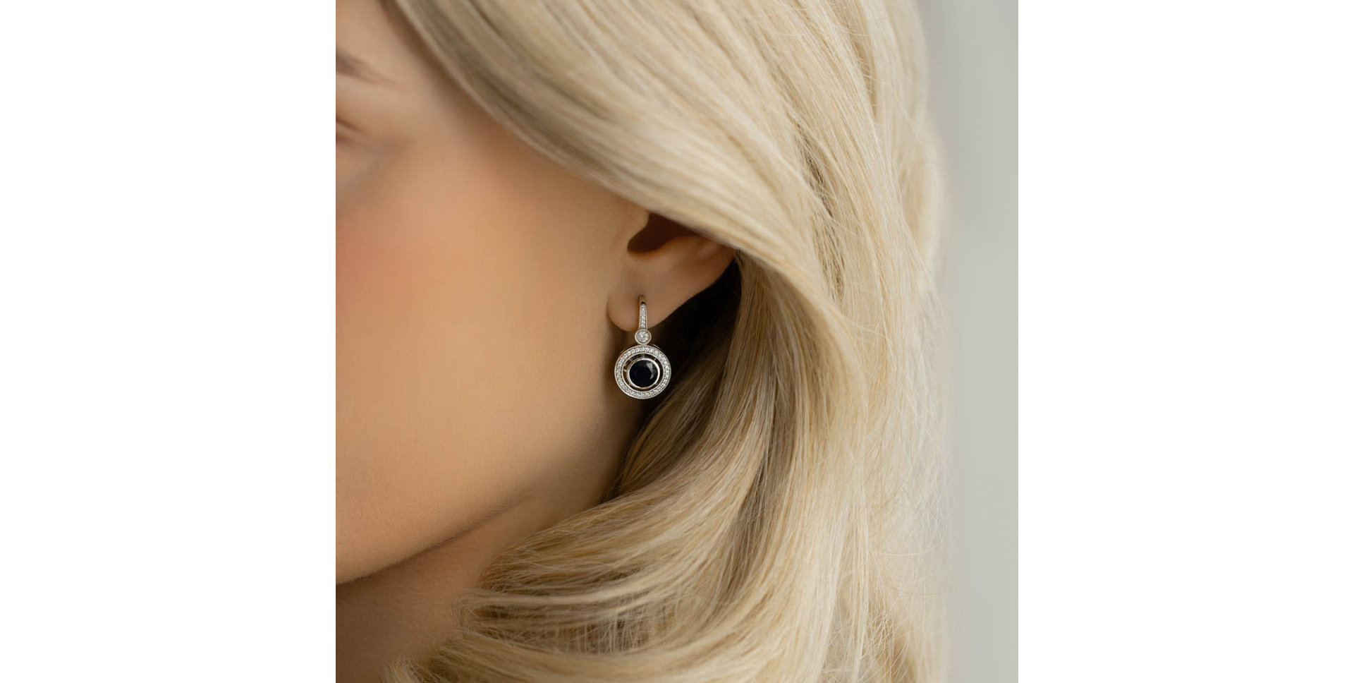 Náušnice s tanzanitem a diamanty Monarch Love