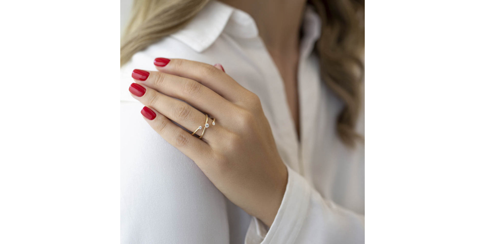 Prsten s diamanty Luxe Vesper