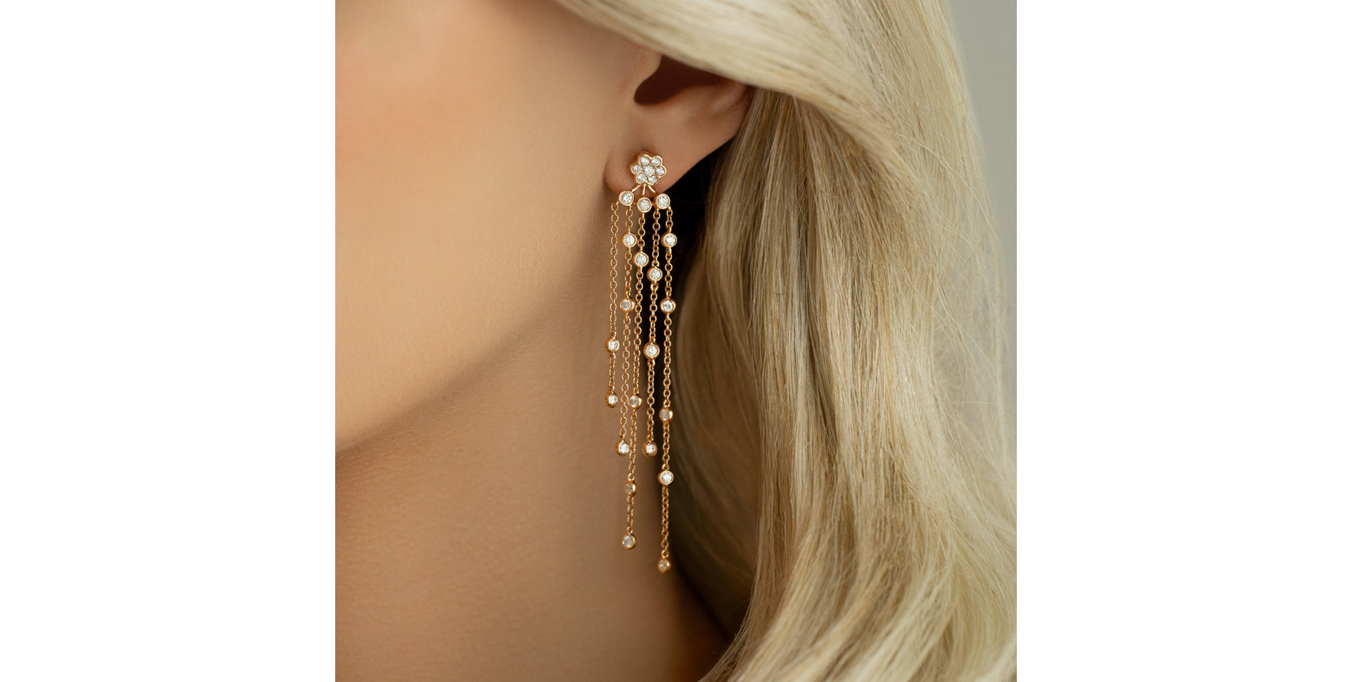 Náušnice s diamanty Kismet