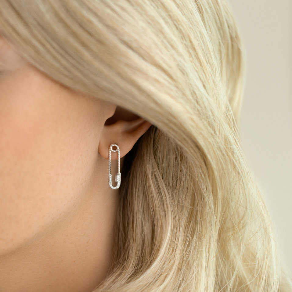 Náušnice s diamanty Cassual Office