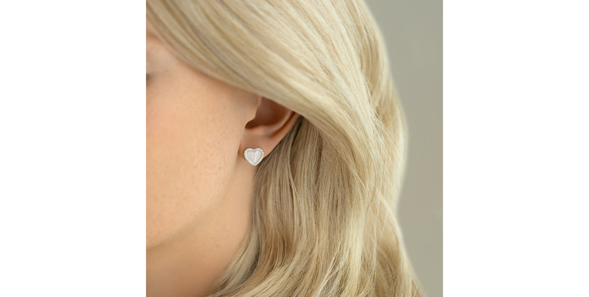 Náušnice s perletí a diamanty Midnight in Paris