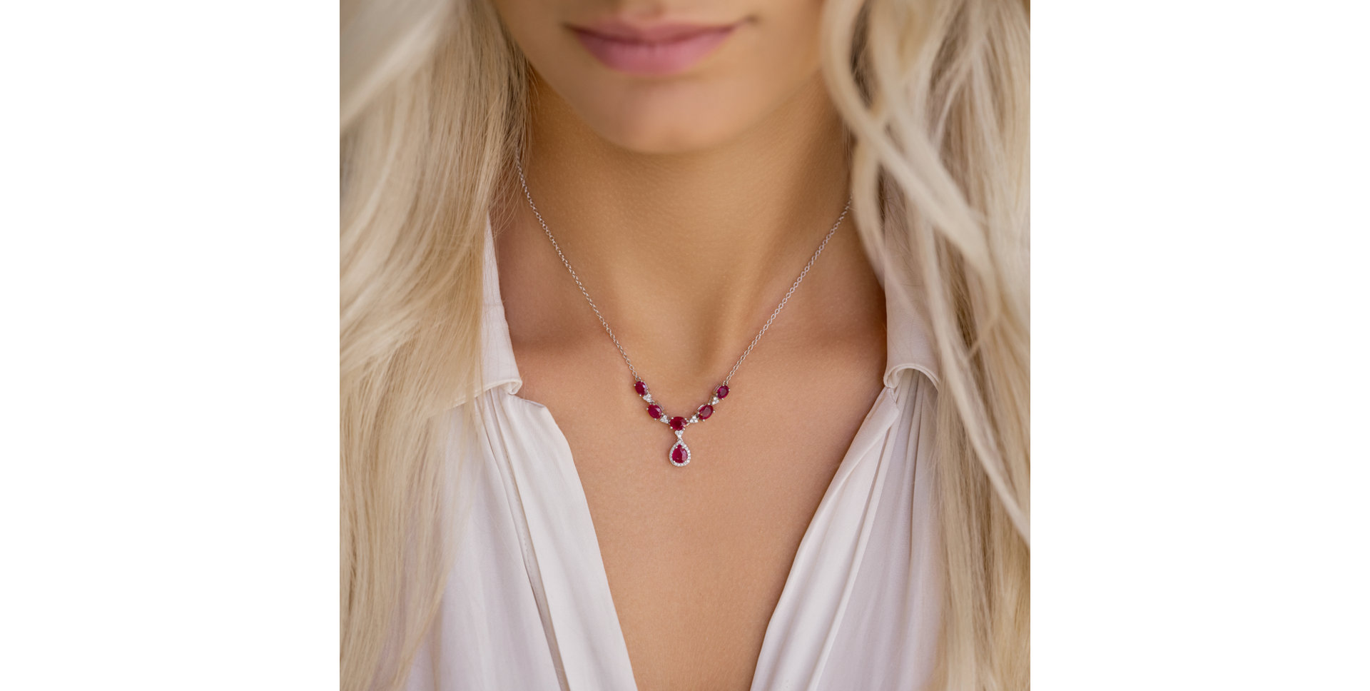 Náhrdelník s diamanty a rubíny Royal Treasure