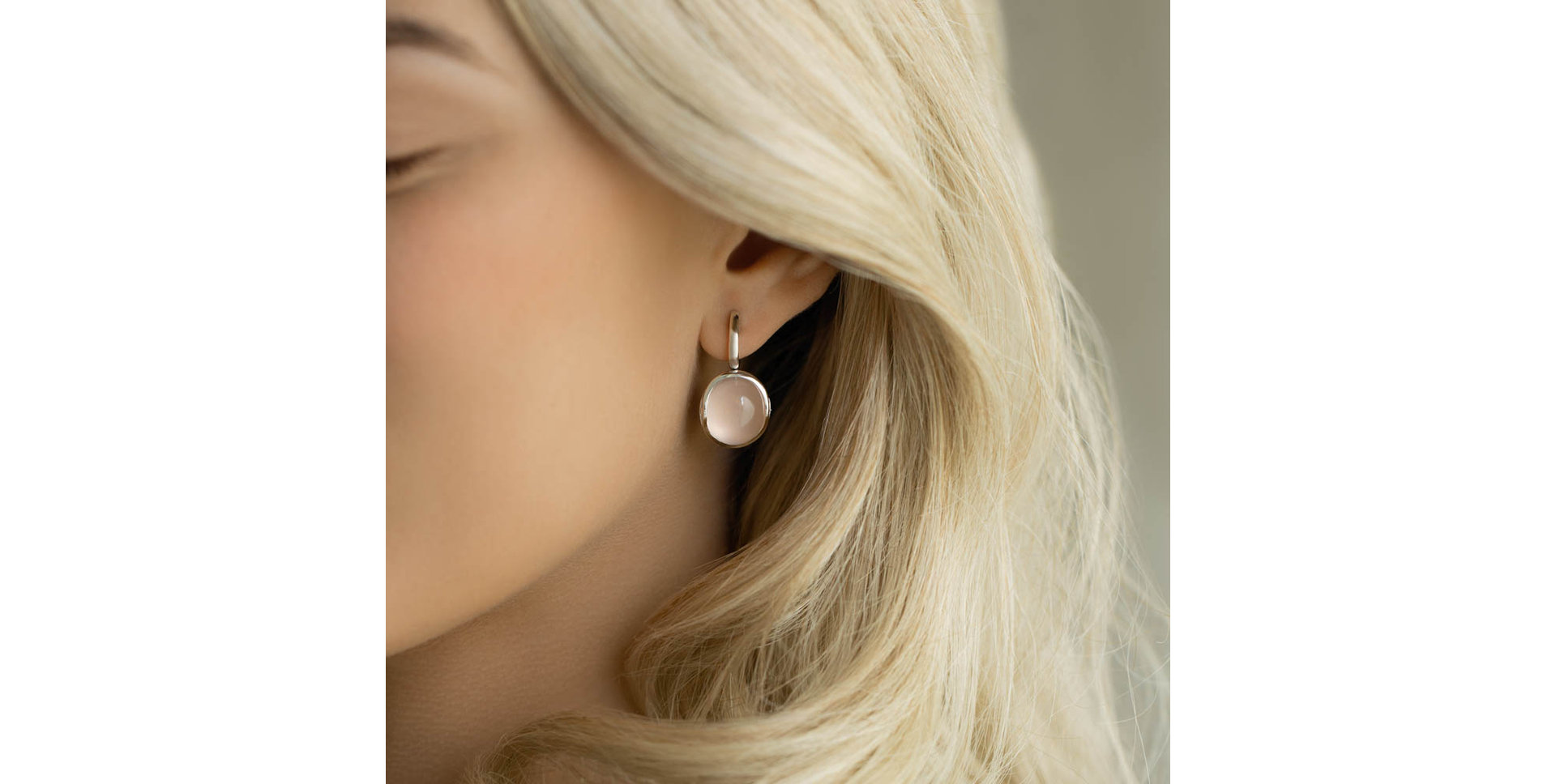 Náušnice s měsíčním kamenem a diamanty Fairytale Drop