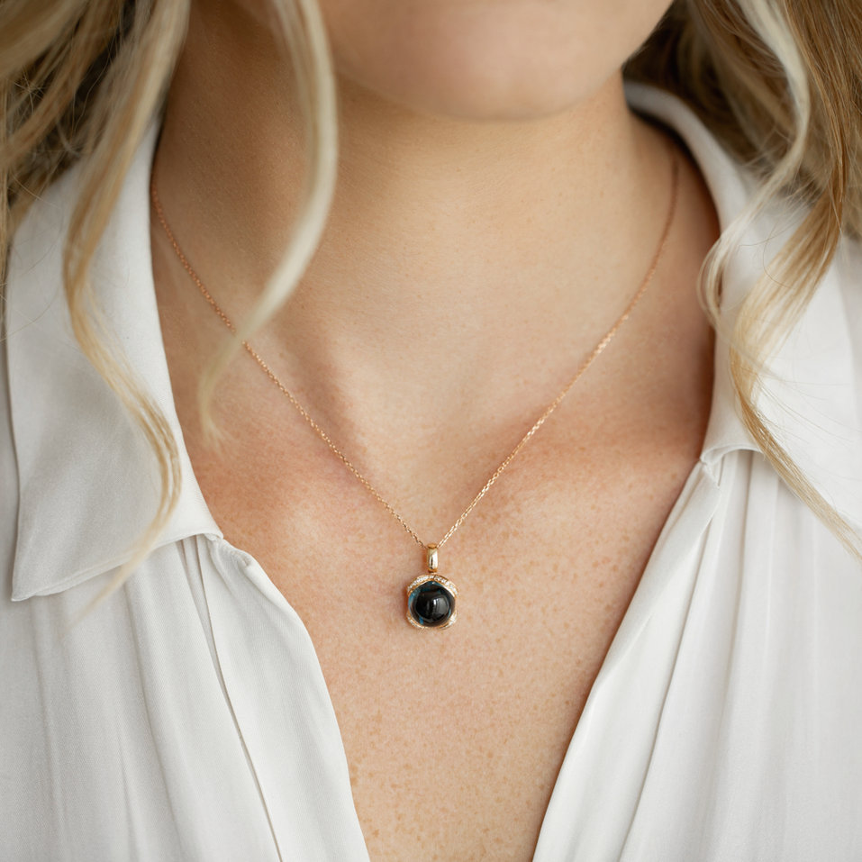 Přívěs s topazem a diamanty Royal Drop