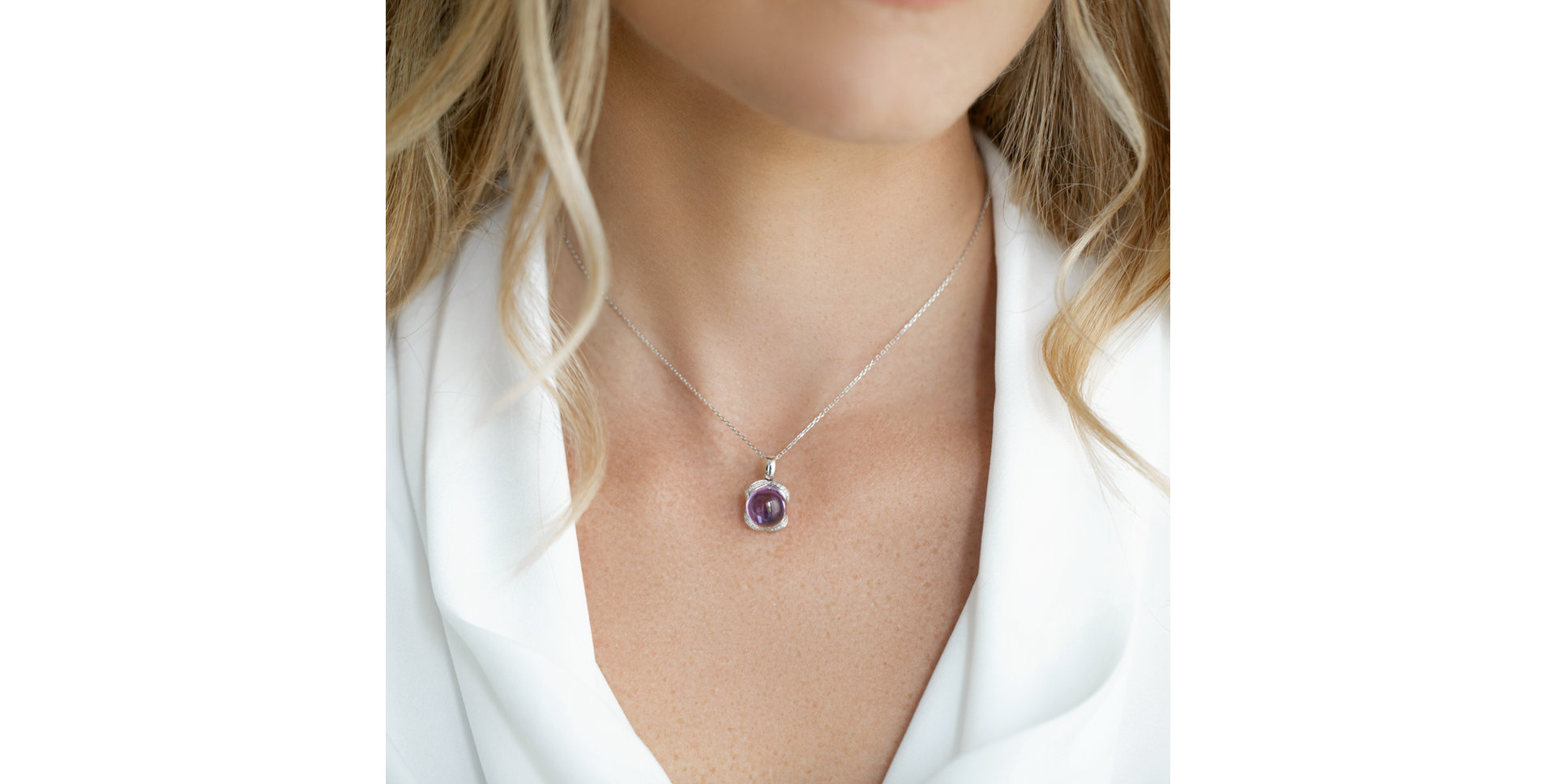 Přívěs s quartzem a diamanty Royal Drop