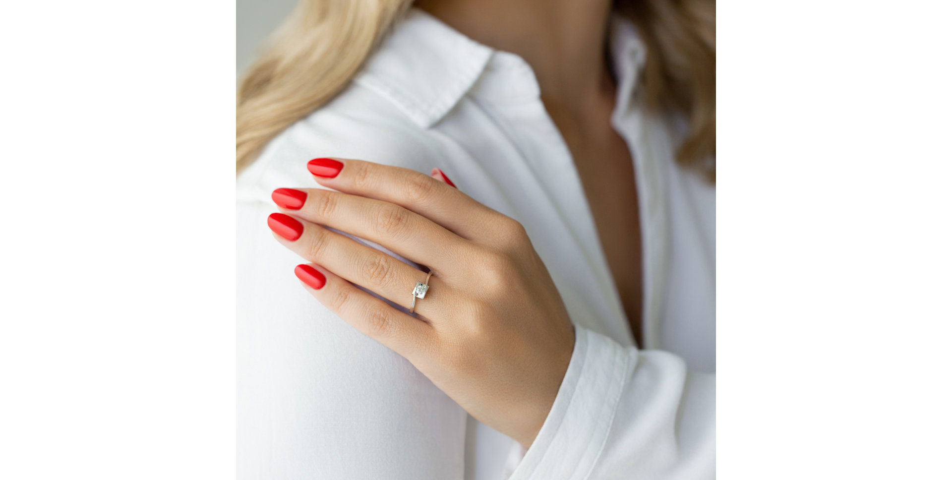 Prsten s diamantem Classic Melody