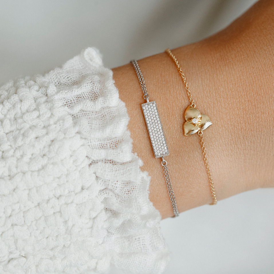 Náramek s diamanty Winter Memories