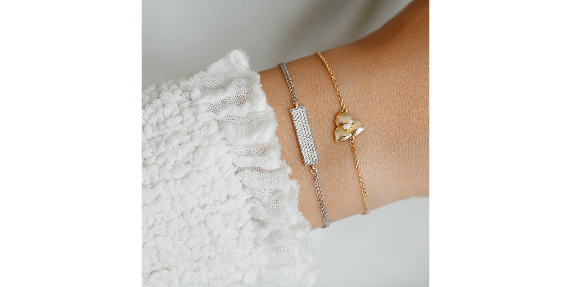 Náramek s diamanty Winter Memories