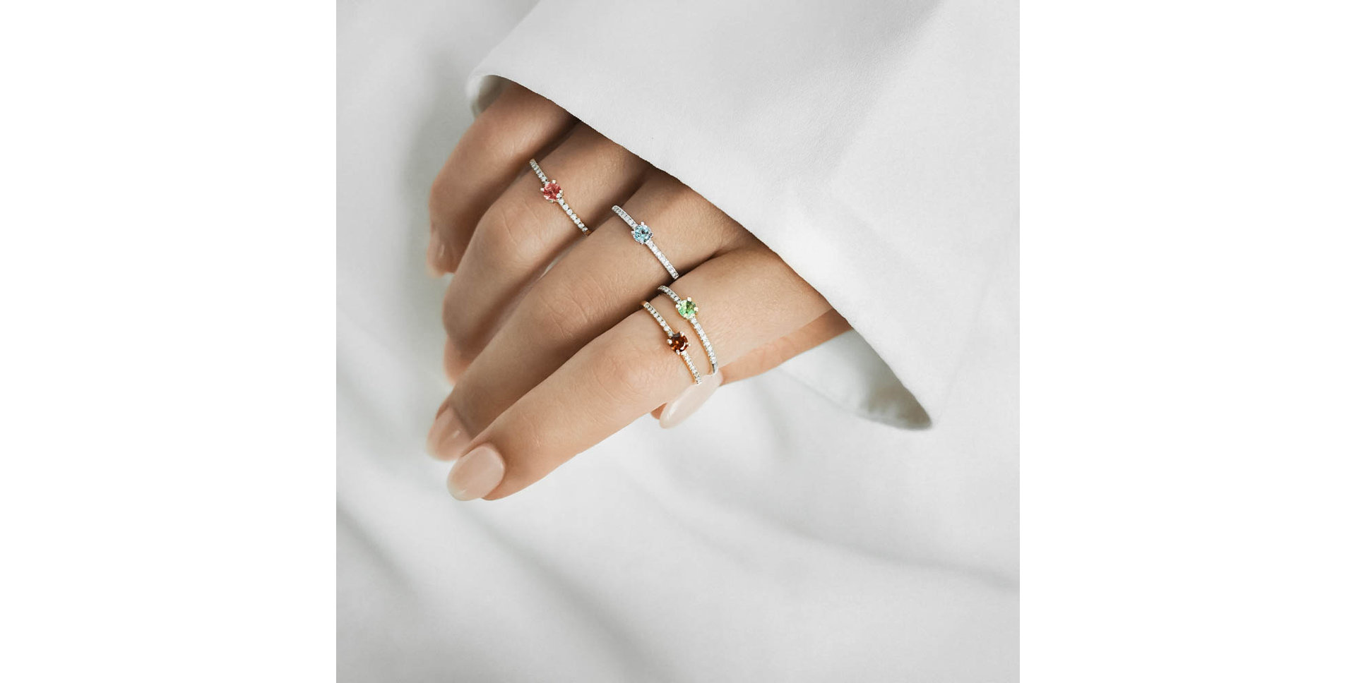 Prsten se smaragdem a diamanty Gem Simplicity