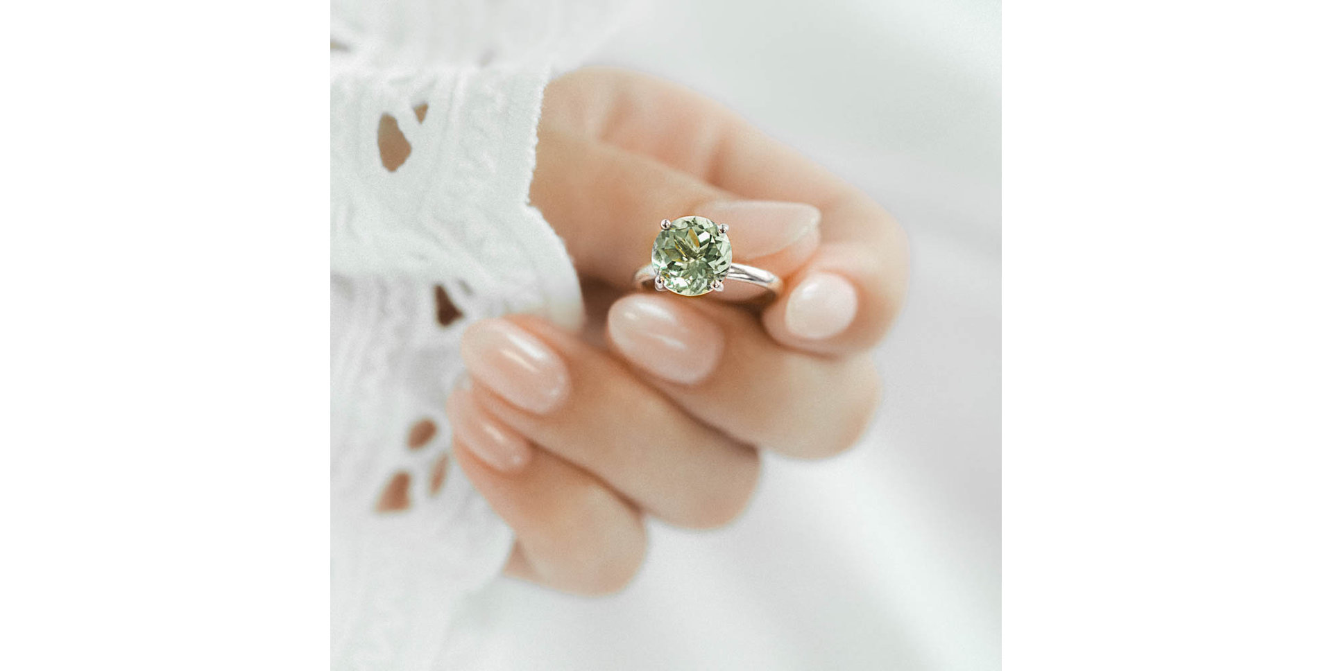 Prsten s ametystem green Bonbon