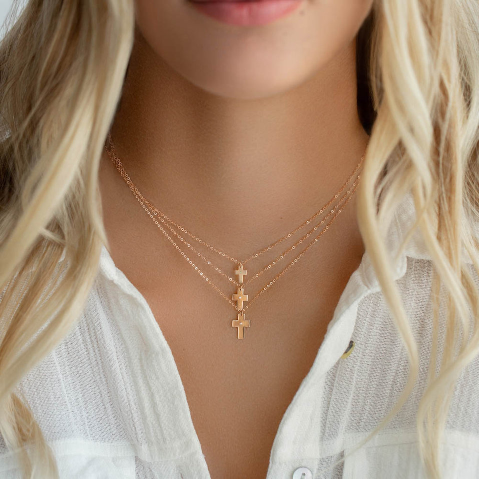 Náhrdelník s diamantem Cross of Confession