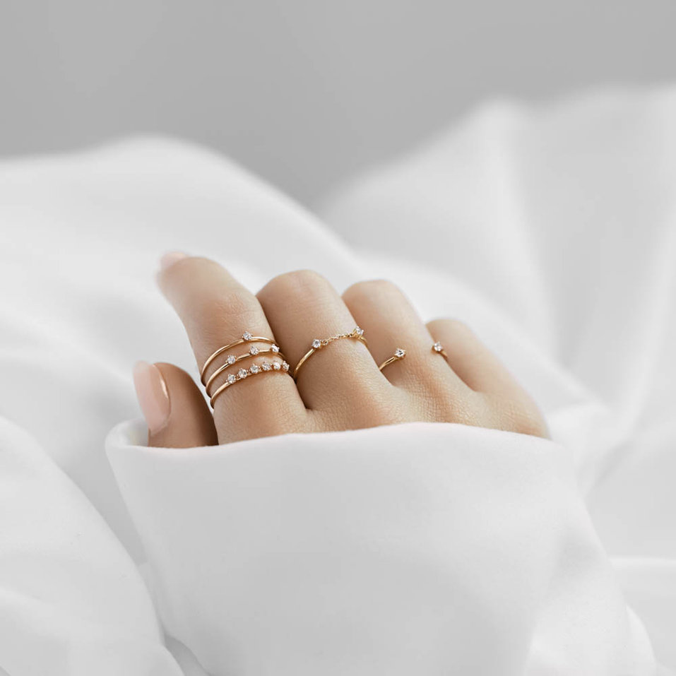 Prsten s diamantem Tango