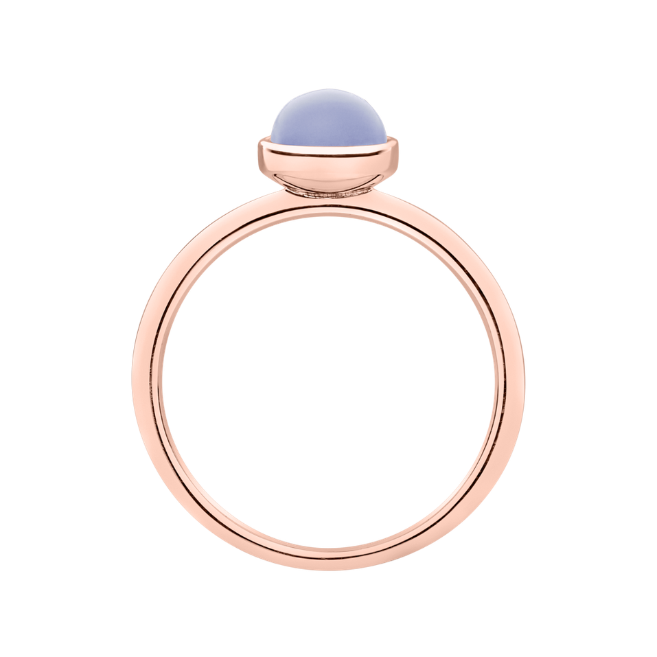 Prsten s chalcedonem blue Bonbon