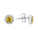 Náušnice s diamanty a safírem Lunévia3