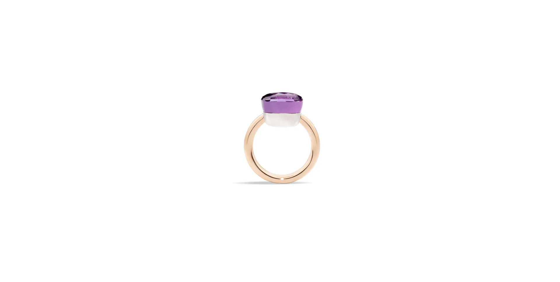 Prsten s ametystem Nudo Maxi Ring