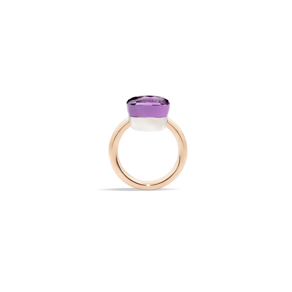 Prsten s ametystem Nudo Maxi Ring