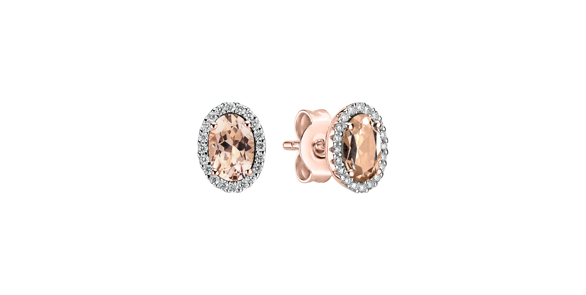 Prsten s diamanty a morganitem Celestine