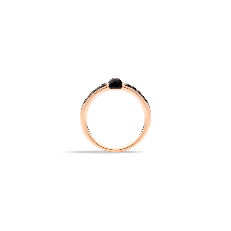 Prsten s diamantem a onyxem M'Ama Non M'Ama