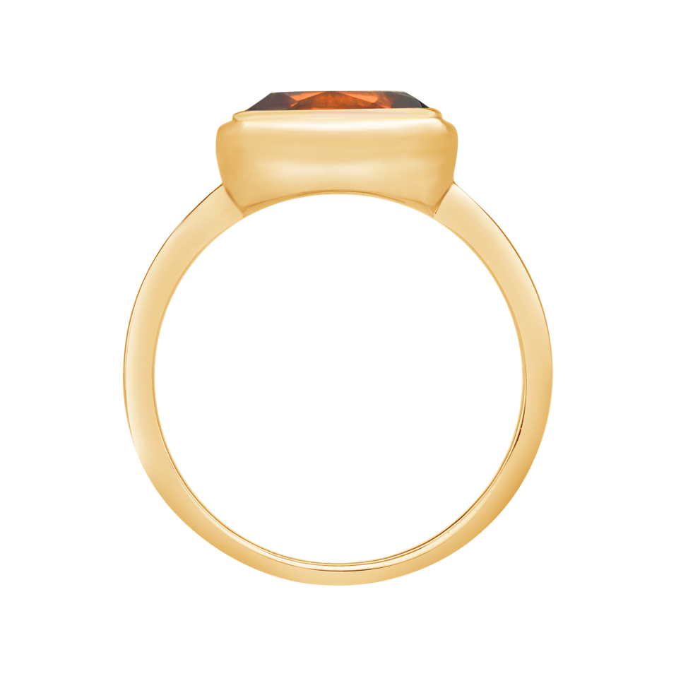 Prsten s citrínem madeira Bonbon