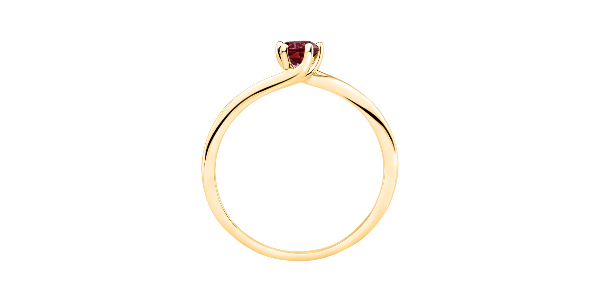 Prsten s rhodolitem Bonbon