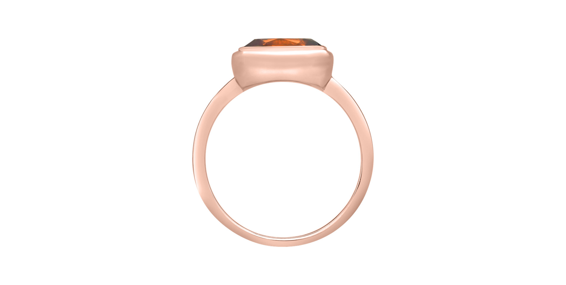 Prsten s citrínem madeira Bonbon