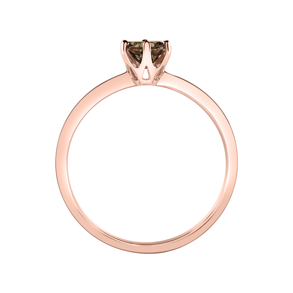 Prsten se smoky quartzem Bonbon