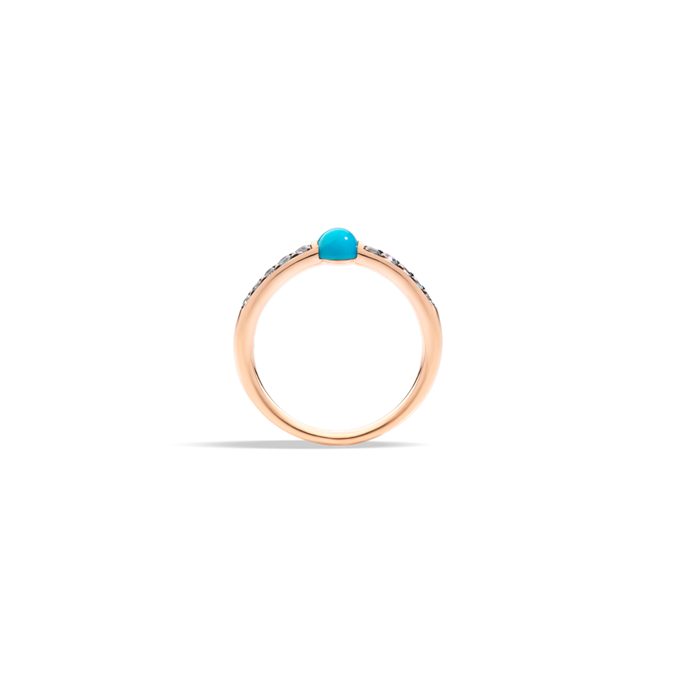 Prsten s tyrkysem a zirkonem M'Ama Non M'Ama