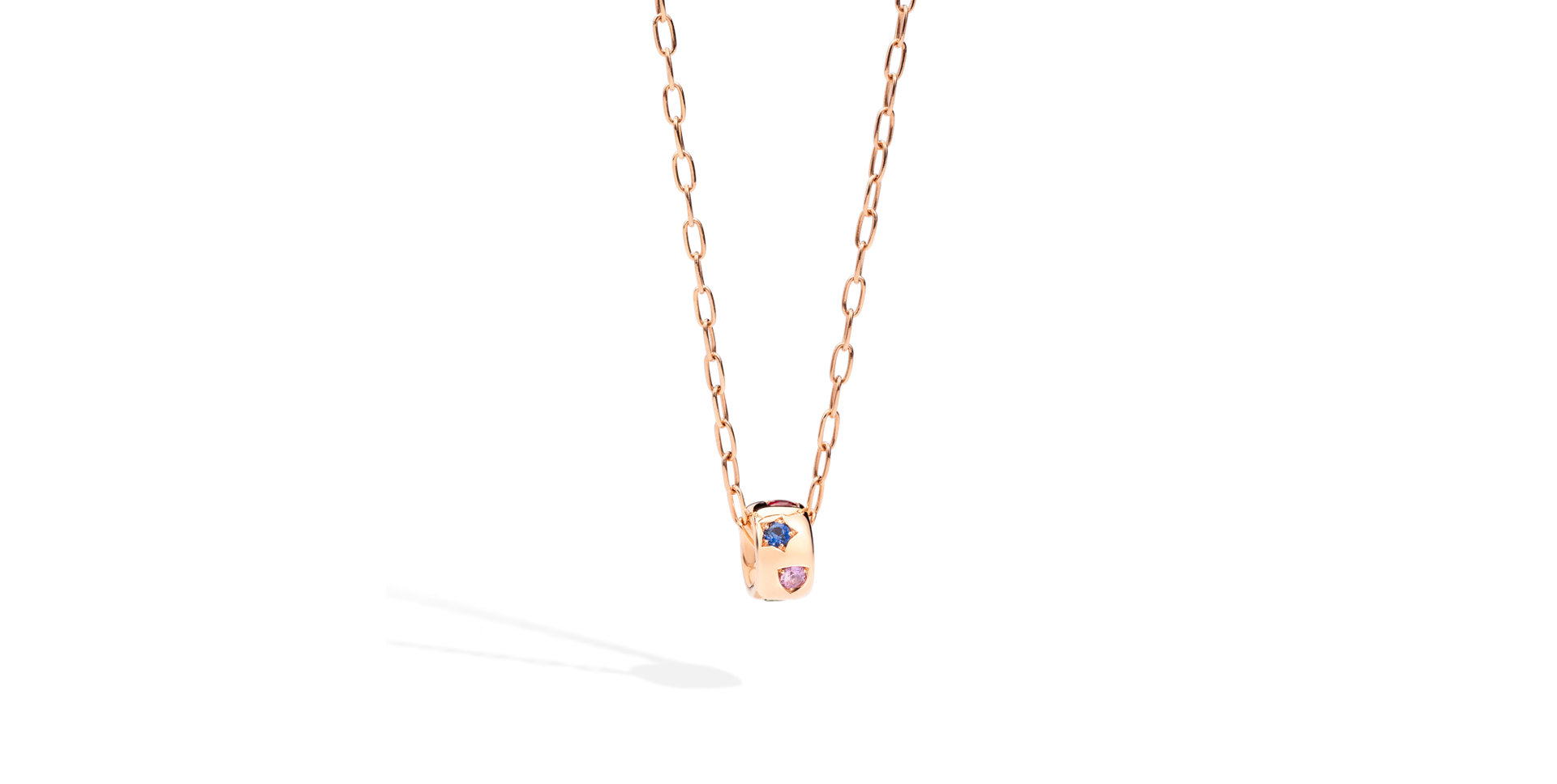 Náhrdelník se safírem, granátem, spinelem a tanzanitem Iconica