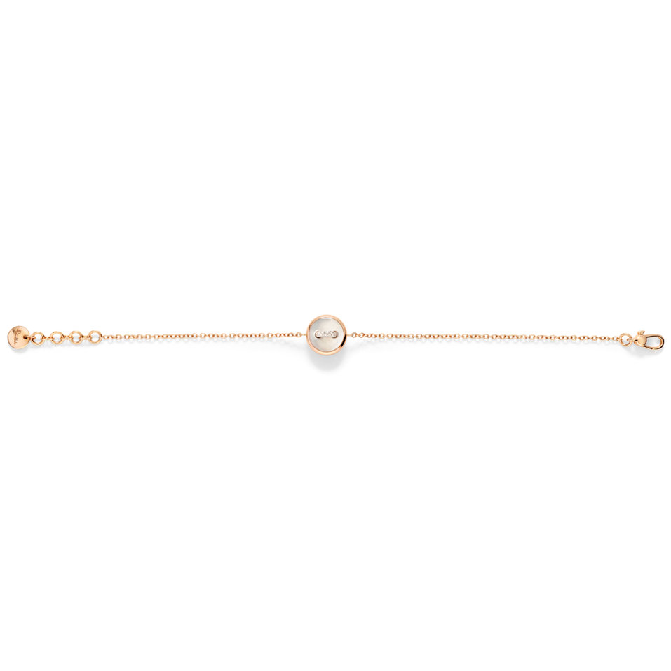 Náramek s diamanty a perletí POM POM DOT