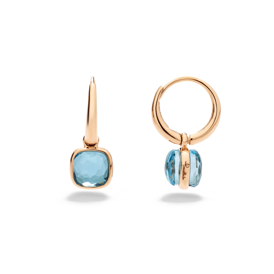 Naušnice s topazem Nudo Mini